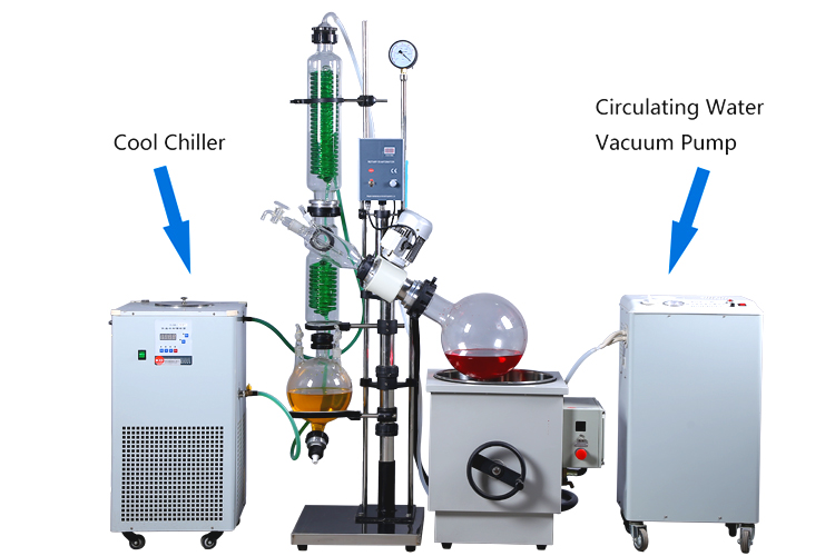 2019 Latest 5L 10L 20L 50L Vacuum Thermal Rotary Evaporator