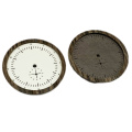 Stone and wood mixed watch dial