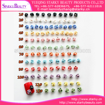 Nail Art Tips Sticker Scrapbook Decorations 3D Ceramic Rose Flower