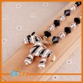 Bán buôn bán nóng Zebra hình Rhinestone Pendant vòng cổ