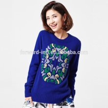 New Fashion Women Knitting Cashmere Round Neck Pullover Cashmere Sweater