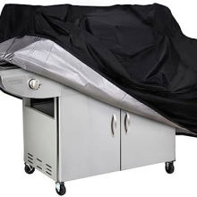 Custom Black Oxford Cloth BBQ Cover for Quality Assurance and Patio Use