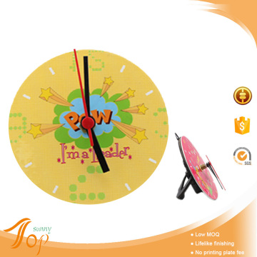 Cheap Souvenir Items for birthday Round Plastic clock