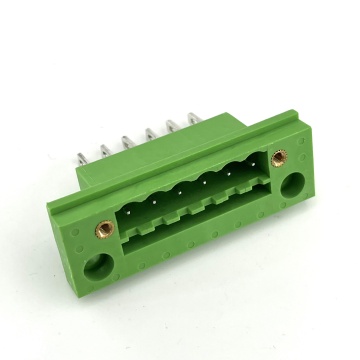 hot sell 5.08mm pitch plug-in type through wall terminal block socket