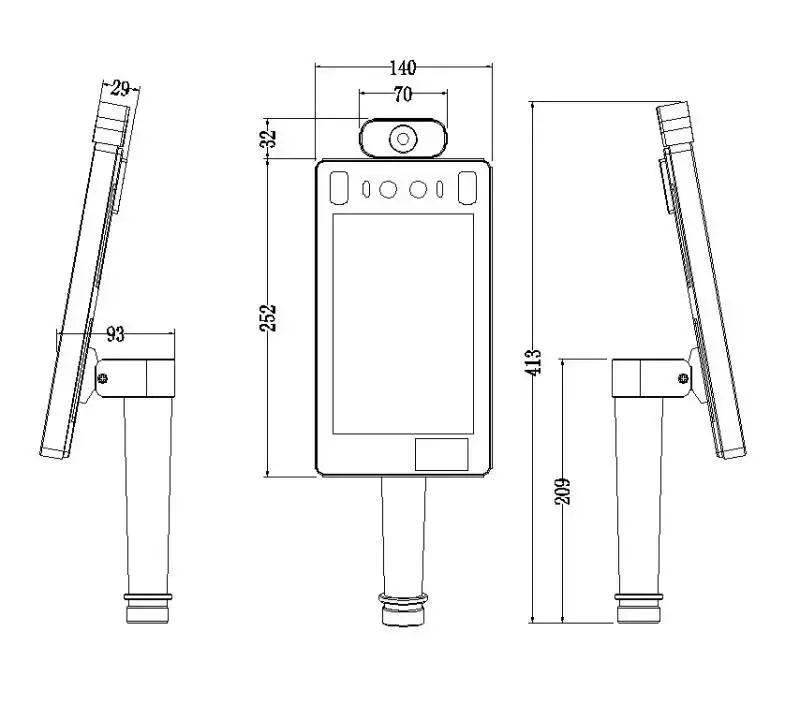 Face Recognition System Face Recognition Access Control Time and Attendance Camera