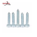 Blue white zinc wood screw Blue White ZincDirectSellingModel