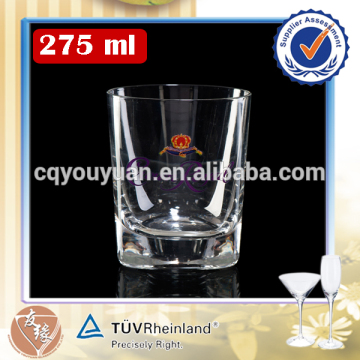 280ml triangle bottom whisky drinking glasses wholesale