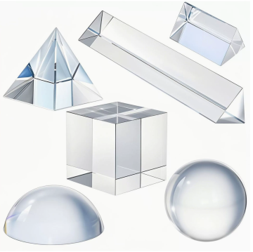 Crystal Glass Triangular Optical Prism