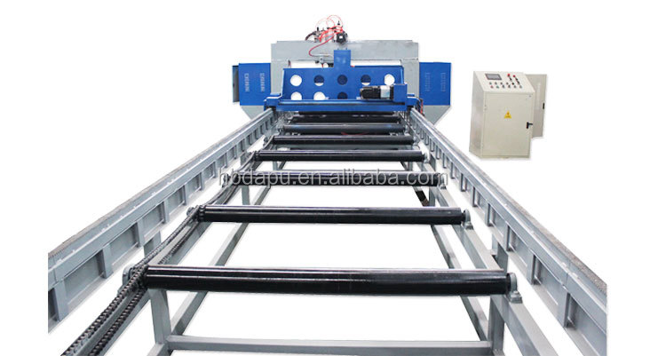 Steel grating making machine for drainage channel