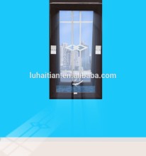 Soundproof window grill design upvc middle hung window