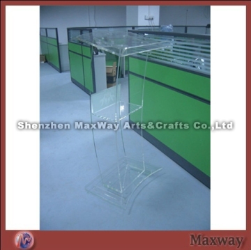 Clear Luxury Acrylic Church Speaker Platform