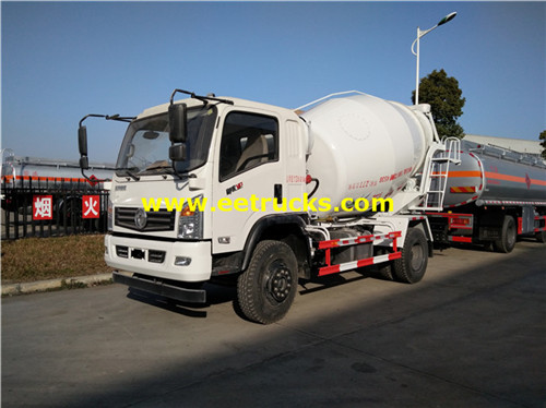 4000L 5ton دفاك اسمنت خلاط شاحنات