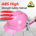 Pink ABS material 08V breathable safety helmet