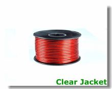 High end quality competition cable for speaker red clear Jacket paired 8GA speaker wire OFC/CCA/Tinned OFC/Tinned CCA