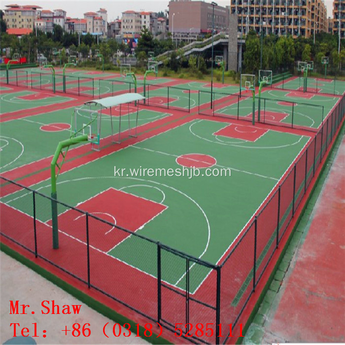 마당 보호를위한 PVC Coted Chain Link Fence