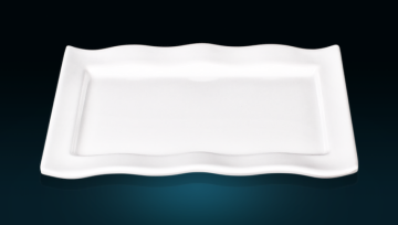 Small Melamine Wave Style Plate