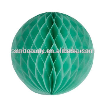 blue paper honeycomb ball party decoration