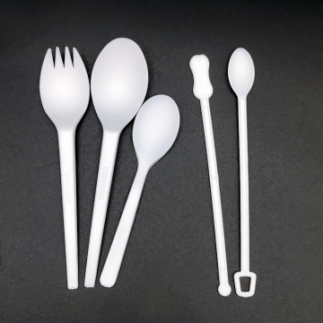 Greenday Biodegradable CPLA Compostable Cutlery - Cornstarch Tea Coffee Spoons