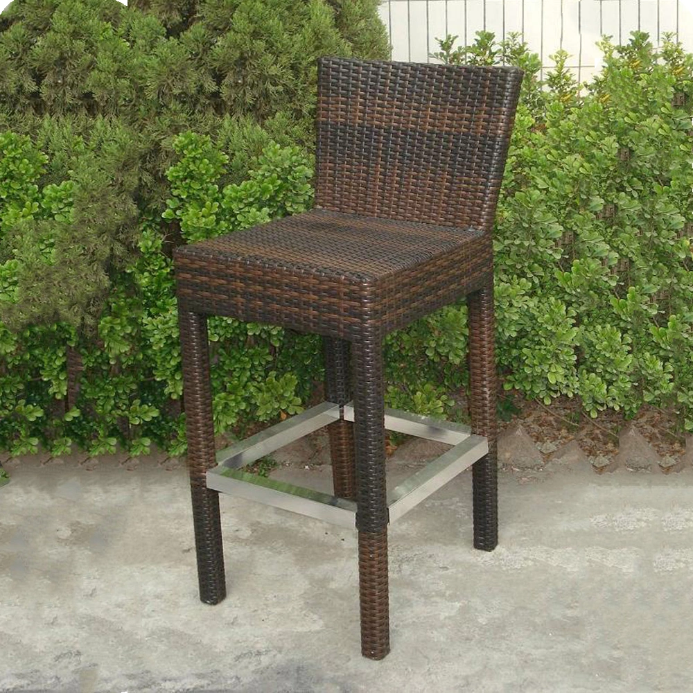 Without Arm Square Seating Stack Black Wooden Pub Stool