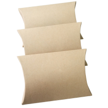 Customized Recycled Brown Kraft Paper Pillow Paper Box