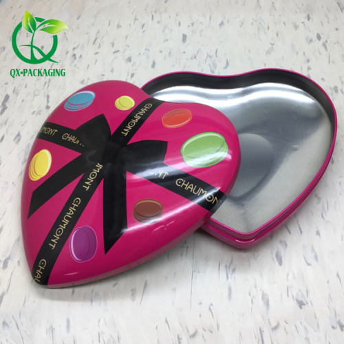 heart shaped tin box for chocolate