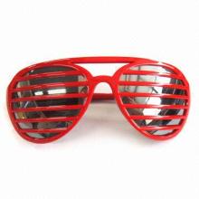 Shutter Shade with Lens, Use as Normal Sunglasses, Made of Plastic