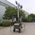 automatic lifting light tower for constructio