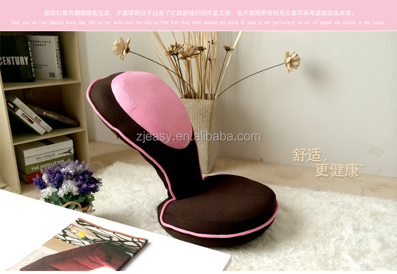 Silla perezosa estilo Japón y Corea del Sur en muebles de sala de estar, silla de piso reclinable, silla de piso ajustable