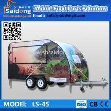Best selling ! fiberglass mobile fast food concession van-mobile food trailer-food concession trailer price