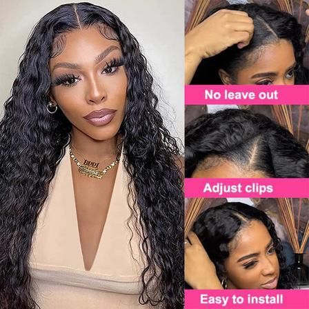 Water Wave V Part Human Hair Wig