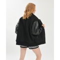 Black Cozy Casual Baseball Jacket