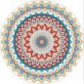 large terry cloth round beach towel microfiber