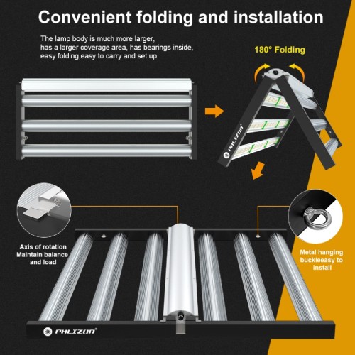 LED Volledig spectrum opvouwbare hydrocultuur groeit licht