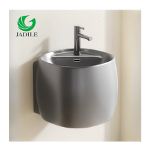 Ceramic Wall Hang Wash Basin Sink for Small Spaces