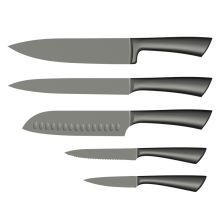 5 PCS Stainless Steel Kitchen Knife Set - Professional Chef Knife Set