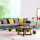 Corner Fabric Sectional L-Shaped Lounge Soffa Set