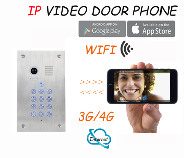 Remotely unlock door with smart phone wifi door phone