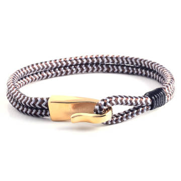 Color Change Fashion Rope Bracelet Steel Gold Clasp