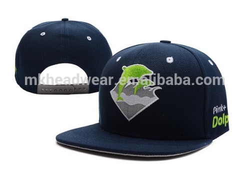 Wholesale 5 Panel Camp Cap with Lovely Dolphin Embroidery