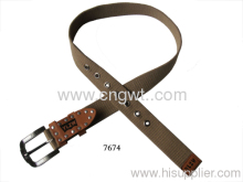 Leisure Men Textile Belts?