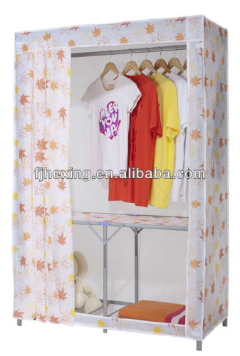 Single canvas wardrobe, bedroom wardrobe,folding wardrobe