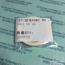 Resistor 0402 1M 1% LIZ instead CRCW04021M00FKED 1.00M OHM 0.0625W 1% 0402 SMD VISHAY