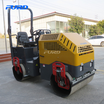 Hot sale driving 1.8 ton double drum road roller with low price for sale