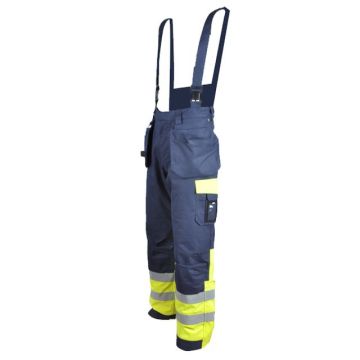 Cotton/Nylon safety overall with reflective tape