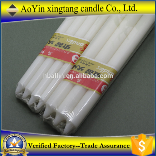 For dinner decorative long bright white candles