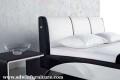 Letto in pelle alla moda di lusso leggero con sistema audio