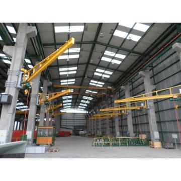 Wall mounted stationary pillar jib crane