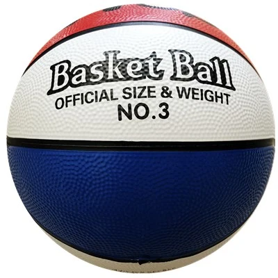 Red White Blue Rubber Basketball for Sporting