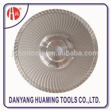 Diamond Turbo Wave Saw Blade, Cold-Pressed Turbo Wave Saw Blade with Flange