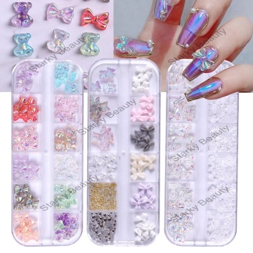 Butterfly Nail Art Luxury Gemstone Jewelry Set